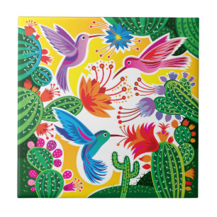 Beija-flores e Cactos Floridos