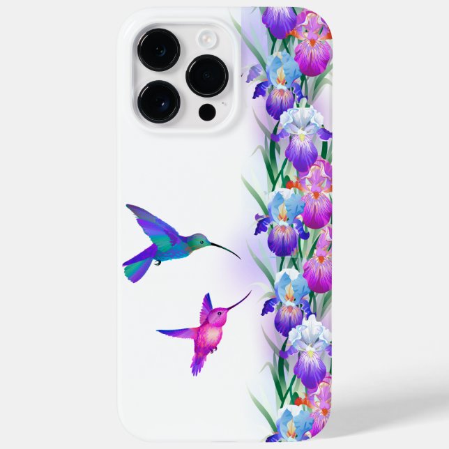 Beija-flores e Flores de Íris (Verso)