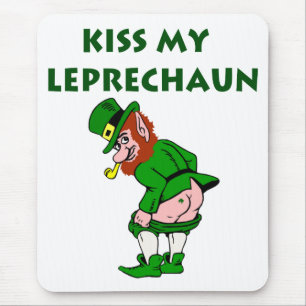 Beija Meu Leprechaun Mousepad