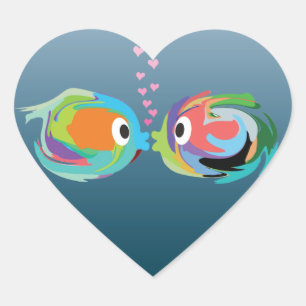 Beijando a etiqueta dos peixes