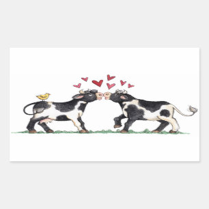 Beijando vacas - etiquetas