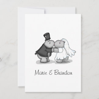 Beijar Noiva e Personalizar Hippos do Groom