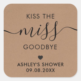 Beije a Etiqueta de Chá de panela da Miss Adeus, K