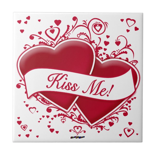 Beije-Me! Corações Vermelhos (Frente)