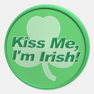 Beije-me que eu sou etiquetas irlandesas