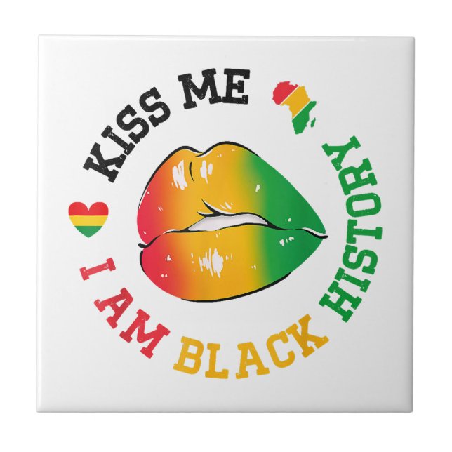 Beije-Me Sou História Negra Mês Afro-Americano (Frente)