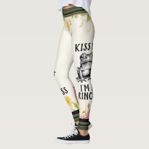 Beije-me Sou uma Princesa Leggings