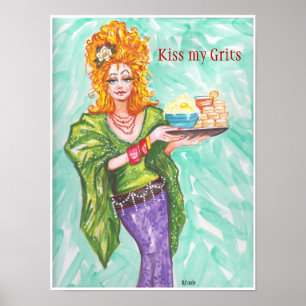 Beije meu poster dos grãos