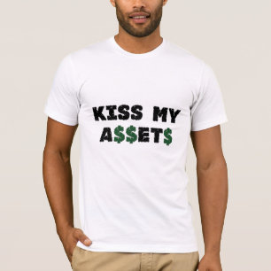 Beije minha camisa engraçada do accionista T dos