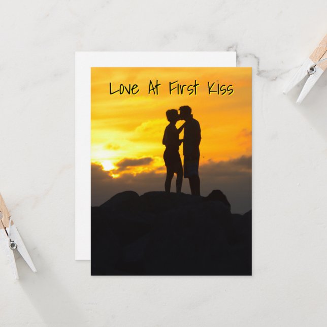 Beijo de casal nas rochas de Key West (Frente/Verso In Situ)