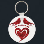 Beijo de Chaveiro de Aves - Coração com Rosas verm<br><div class="desc">Chaveiro Valentin com um beijo de 2 aves. Feito com rosas vermelhas,  símbolo de paixão. Um belo presente para Românticos e Amantes Apaixonados *** Porte-clé Santo-Valentin,  bisou d'amour de 2 oiseaux. fait avec des rosas rouges,  simbole de la pasion. Cadeau idéal pour les amoureux romantiques,  nossas paixões.</div>