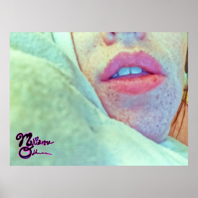 Beijo de Impressão de Fotografia de Conforto (Frente)