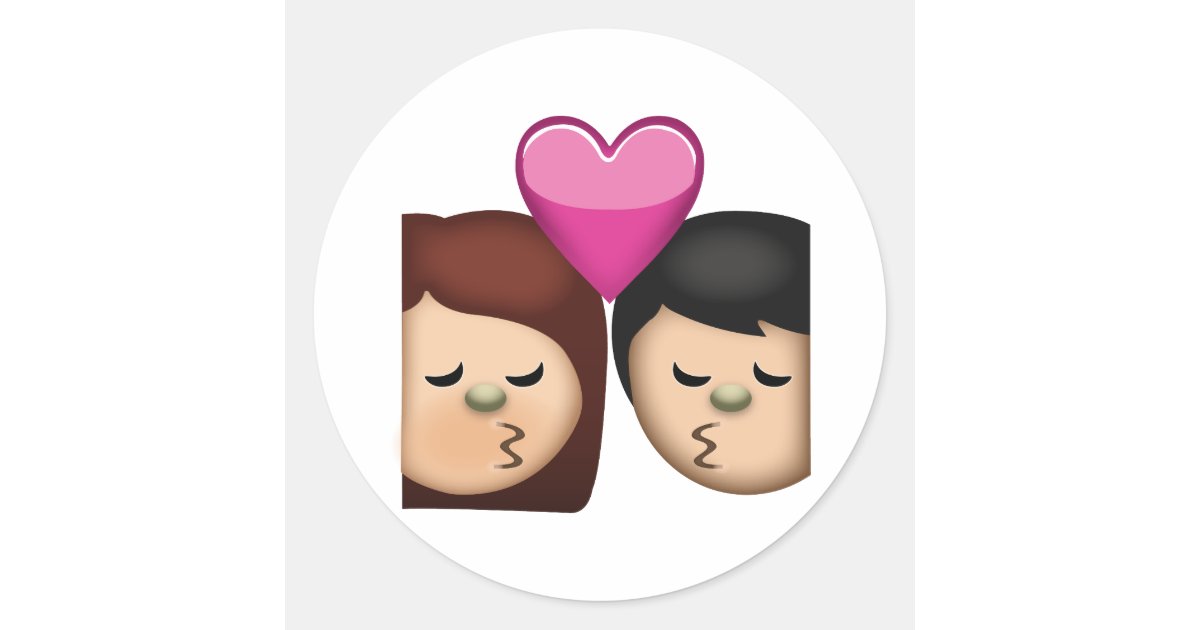 Beijo Emoji Adesivo Zazzle Armario Garaje Plastico ~ Beijo Emoji Adesivo Zazzle