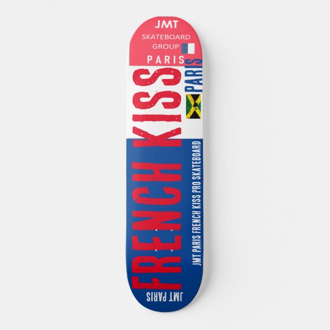 BEIJO FRANCÊS JMT PARIS 8, 1/4", skateboard Deck (Frente)