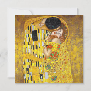  Beijo - Gustav Klimt - Cartão de Saudação Plano