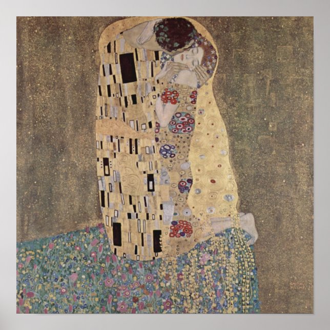 Beijo - Poster Gustav Klimt (Frente)