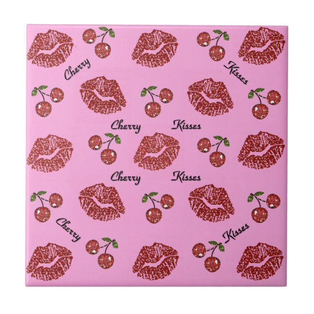 Beijos de Cereja Rockabilly RAB em Rosa (Frente)