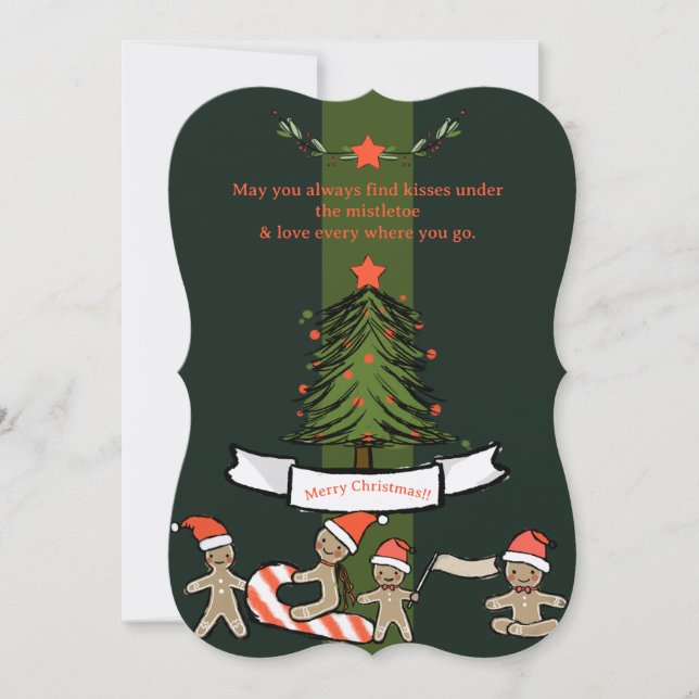 Beijos de Natal sob a amêndoa (Frente)