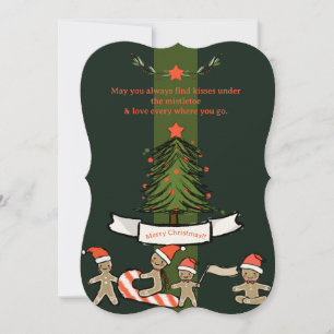 Beijos de Natal sob a amêndoa