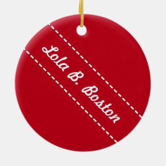 Beijos do bastão de doces - ornamento de Lola B.