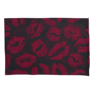 Beijos Lipstick: impressões vermelhas escuras