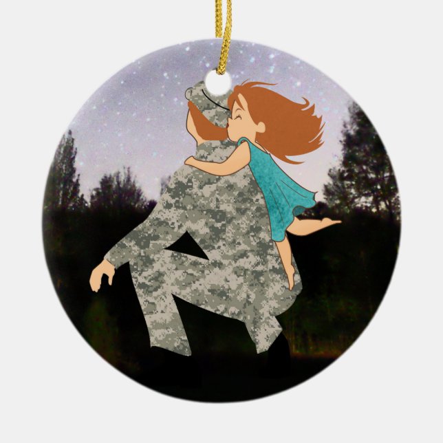 Beijos para enfeites de natal do pai (Frente)