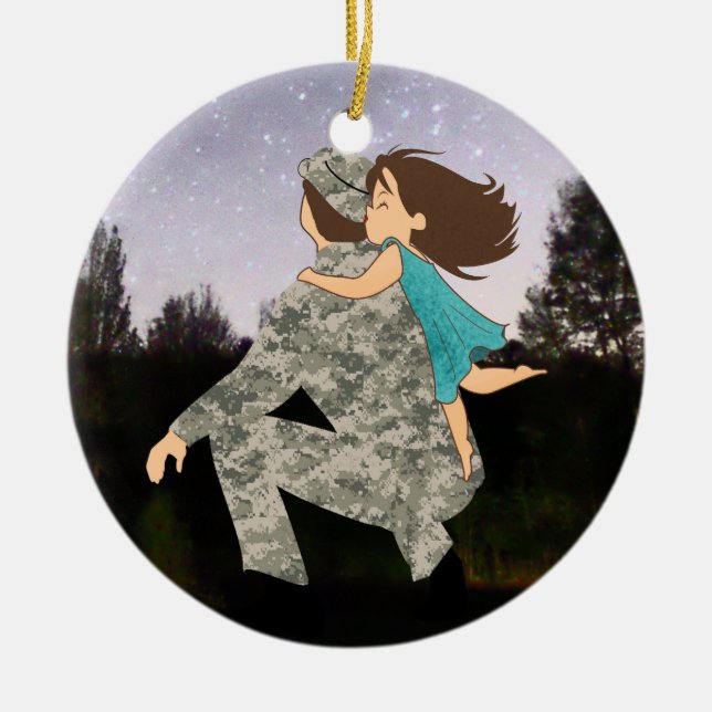 Beijos para enfeites de natal do pai (Frente)