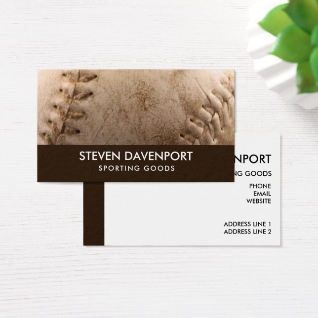 Beisebol legal de couro Antigo e Vestido (Mesa)