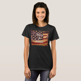 Bela América, Camiseta Feminina Preta Patriótica