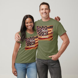 Bela América, Oliva, Camiseta Masculina Patriótica