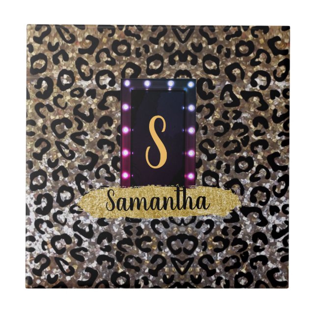 Bela Bela Boca Selvagem Monograma Elegante (Frente)