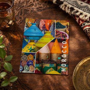 Bela Beleza Colorida de Marrakech Cartão Postal