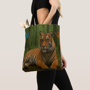 Bela Bolsa Tote de Tigre