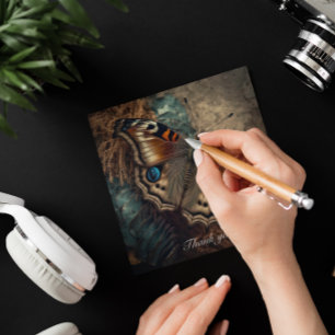 Bela borboleta espalhando suas asas Placa Plana