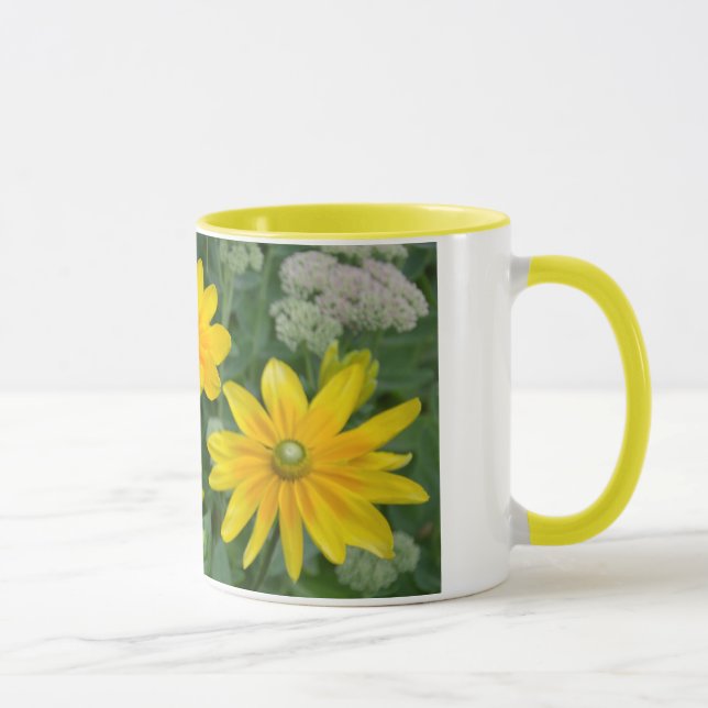Bela caneca de impressão de girassol amarelo (Direita)
