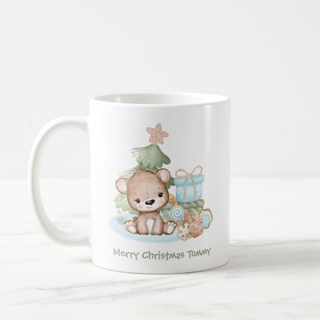 Bela caneca de Natal Personalizada (Esquerda)