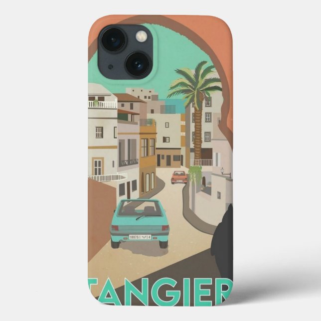 bela capas de iphone de pintura da cidade marroqui (Verso)