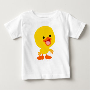 Bela Caricatura Sorridente Camiseta Bebê