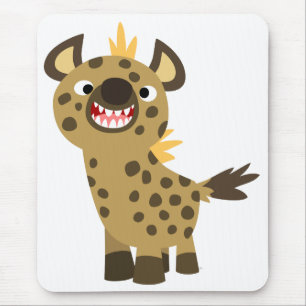 Bela Caricatura Sorridente Hyena Mousepad
