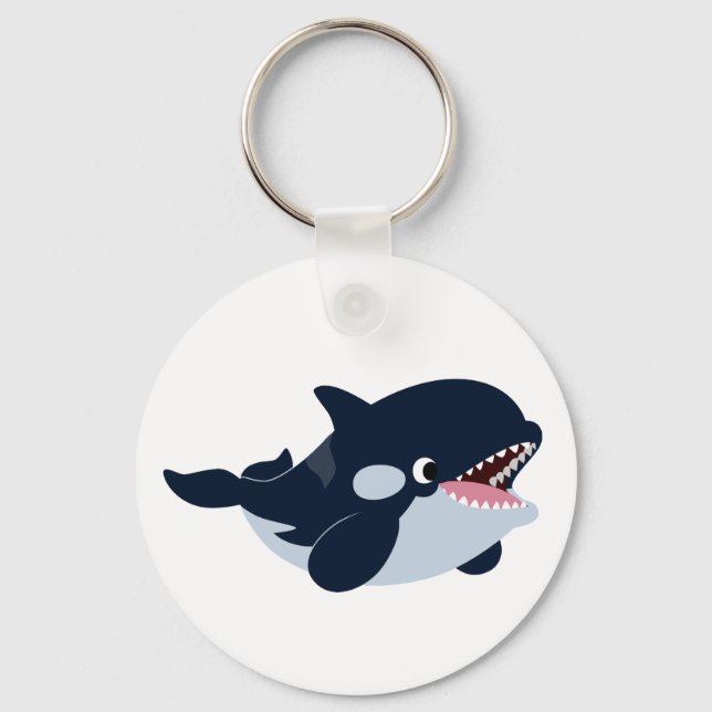Bela Cartoon Baby Orca Chaveiro (Frente)