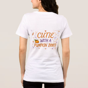 Bela Com Um Bumbum De Abóbora Camiseta Divertida D