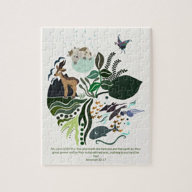 Bela Criação Quebra-cabeça de Criações de Deus (Vertical)