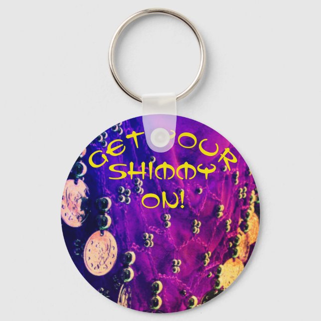 Bela dança cachecol com moedas de chaveiro (Frente)