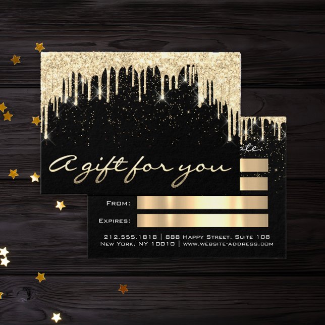 Bela de Natal Salon Hair GoldConfetti Gift Drit (Christmas Beauty Salon Hair GoldConfetti Gift Drip)