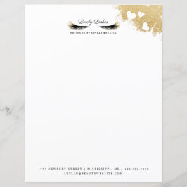 Bela Dourada Máscara Eyelashes Luxuriosa