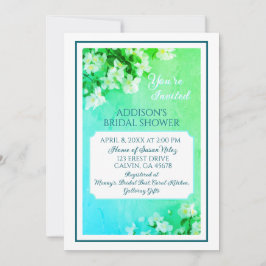 Bela Elegância! Convite Personalizado para Chá de 