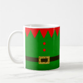 Bela Elfa Verde Personalizada Caneca de Natal