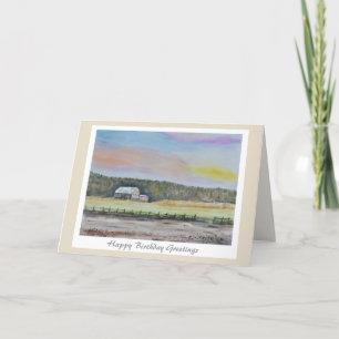 Bela Fazenda Para O Cartão De Aniversário