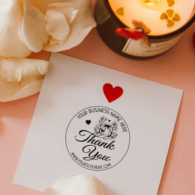 Bela Fox Personalizada Negócio Obrigado Carimbo (Criador carregado)