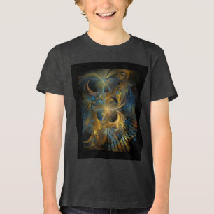 Bela Fractal Azul e Dourada